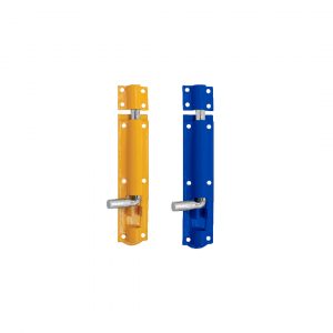 Tower Bolts Yellow Powder Coated / Blue Powder Coated